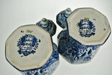 Vintage Royal Sphinx by Boch Holland Delft Ginger Jars - a Pair