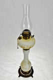 Vintage Clarks Patent Decorated Oil Lamp w/ P&A Burner