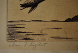 Early Signed Engraving - In Flight