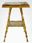 Antique Wood Fern Stand Side Table