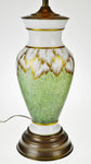 Vintage Hand Painted Glass Table Lamp
