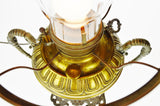 Antique 1880's Bradley & Hubbard Electrified Oil Lamp