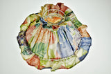 Vintage Floral Fabric Covered Oil Lamp Shade