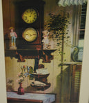Vintage Framed Dan Toigo Print Titled Wall Clock