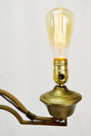 Vintage Arts & Crafts Mission Style Bridge Arm Floor Lamp