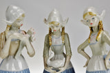 Vintage Crown Royals Porcelain Figurines - Set of 3
