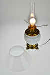 Antique Bradley & Hubbard Electrified Parlor Oil Table Lamp
