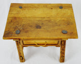 Antique Rustic Hand Made Accent Table with Hand Forged Blacksmith's Nails