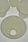 Vintage French Bell Shaped Glass Shades - Set of 3