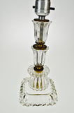 Mid Century Glass Boudoir Lamp