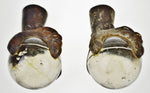 Antique Large Cast Iron Glass Ball and Claw Feet - A Pair