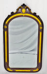 French Empire Style Painted Carved Wood Wall Mirror
