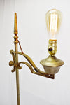 Vintage Arts & Crafts Mission Style Bridge Arm Floor Lamp