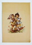 Early Color Prints on Paper - Young Children - Set of 4