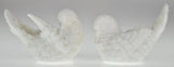 Vintage Italian Carved White Alabaster Dove Figurines - A Pair