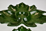Vintage Holland Mold Leaf Design Platter and Bowl Dip Set