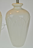 Vintage Large Scale Ceramic Table Lamps - A Pair