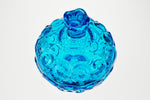 Vintage L.E. Smith Cobalt Blue Glass Moon & Stars Candy Dish with Lid