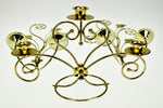 Vintage Tole Style Candle Wall Sconces & Candle Holder - Set of 3