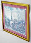Vintage Framed Sambataro Church Steeple Print