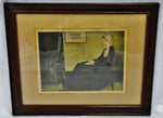 Antique Framed James McNeill Whistler Print Titled Mother