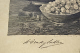 Antique Framed Walter Dendy Sadler & W.H. Boucher Remarque - Artist Signed