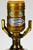 Vintage Capodimonte Style Remington Table Lamp