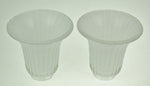 Vintage Cased Glass Tulip Fixture Shades - A Pair