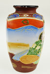 Vintage Japanese Moriage Square Vase