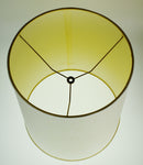 Vintage Drum Lamp Shade w/ Gold Colored Piping