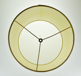 Vintage Drum Lamp Shade w/ Gold Colored Piping