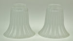 Vintage Cased Glass Tulip Fixture Shades - A Pair
