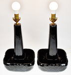 Mid Century Modern Van Briggle Pottery Table Lamps - A Pair
