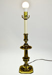 Vintage Brass Stiffel Candlestick Table Lamp