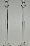 Vintage Glass Candlesticks - A Pair