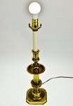 Vintage Brass Stiffel Candlestick Table Lamp