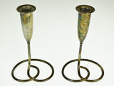 Vintage Silver Plate Napier Candle Holders - A Pair