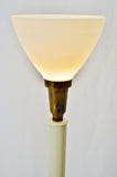 Vintage Stiffel Torchiere Table Lamp with Milk Glass Diffuser