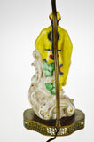 Vintage Asian Porcelain Figural Table Lamp
