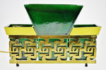 Mid Century Asian Style Pottery Planter TV Lamp