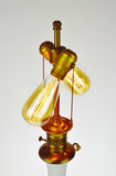 Vintage Satin Glass Table Lamp