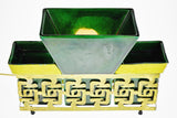 Mid Century Asian Style Pottery Planter TV Lamp