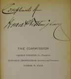 1896 The Birds of NJ Fish and Game Commission - Signed by Secretary and Treasurer