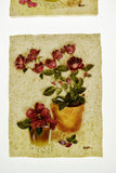 Vintage Cheri Blum Floral Relief Wall Plaques - Set of 4