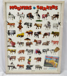 Vintage Framed Movers & Shakers Cow Parade New York 2000 Poster