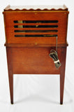 Vintage 1940's Brunswick Radio with Panatrope Tuscany Leather Top End Table