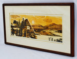 Vintage Framed Limited Edition Landscape Serigraph - Signed and Numbered