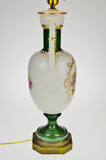 Victorian Style Urn Shaped Porcelain Table Lamp