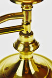 Vintage Brass Swing Arm Candlestick Desk Lamp