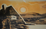 Vintage Framed Limited Edition Landscape Serigraph - Signed and Numbered